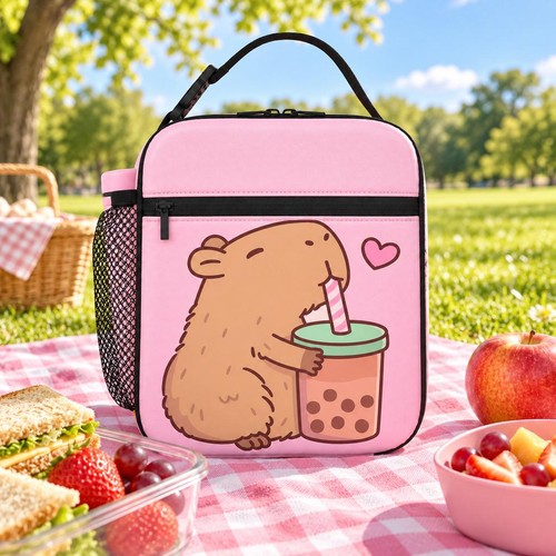 Insulated lunch bag capybara - bag,