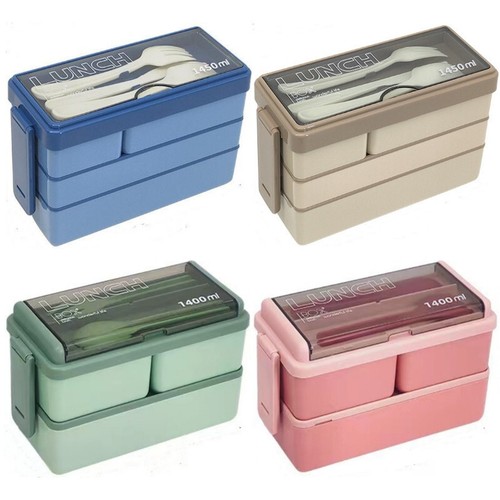 Lunch box food container 4 - box, 3/4