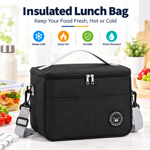Insulated lunch bag adults - lunch,