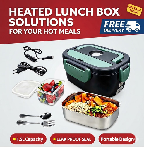 Electric heated lunch - lunch, box